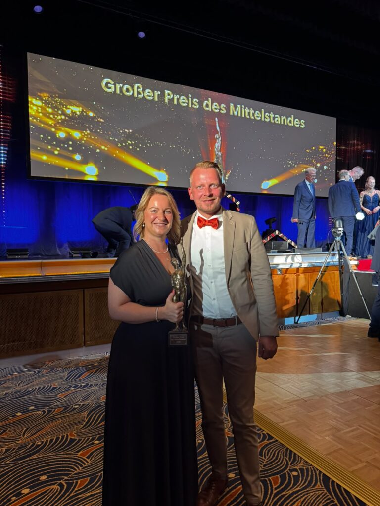 Laura Knappmann und Nico Knappmann auf der Gala des Großen Preis des Mittelstands.
