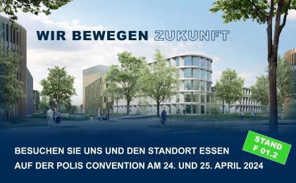 Banner für die polis Convention am 24. und 25. April 2024